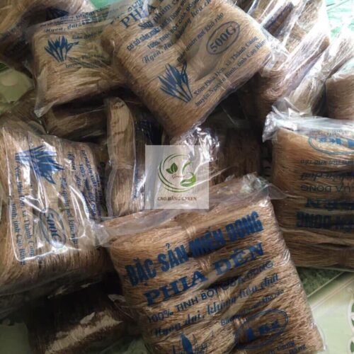 Miến dong Phia Đén - Đặc sản Nguyên Bình 100% dong riềng đỏ 6 Miến dong Phia Đén Cao Bằng.