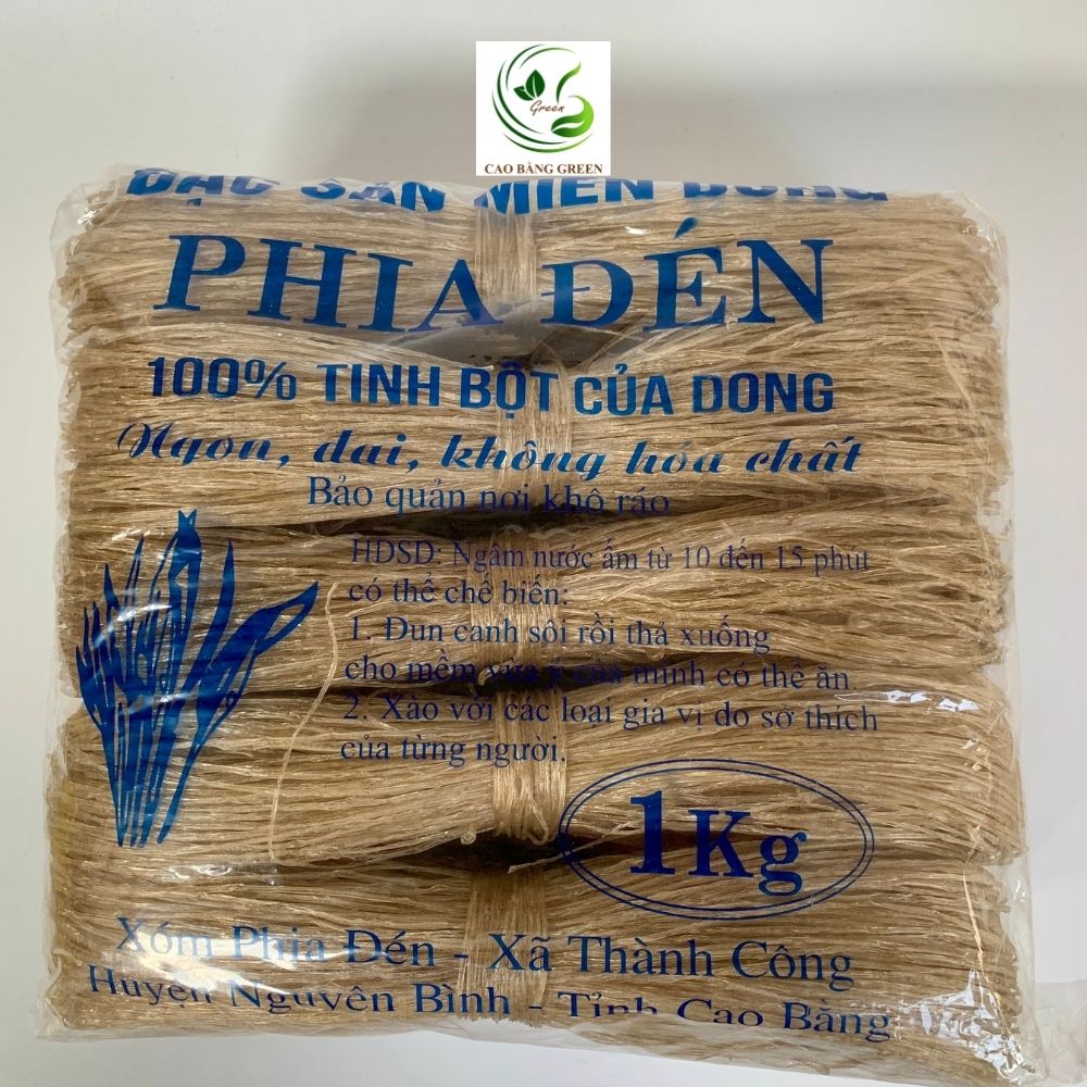 Miến dong Phia Đén - Đặc sản Nguyên Bình 100% dong riềng đỏ 8 Sản phẩm miến dong Phia Đén huyện Nguyên Bình, Cao Bằng tại Cao Bằng Green.
