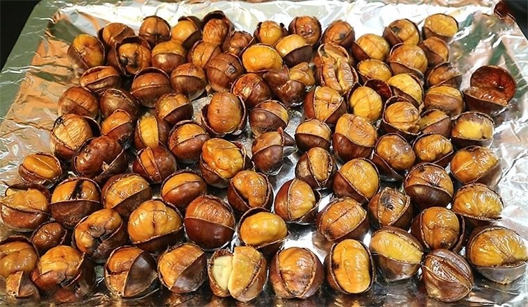 Hướng dẫn 2 cách rang hạt dẻ ngon tại nhà thơm nức mũi 72 Hạt dẻ trùng khánh thơm ngon, hấp dẫn.