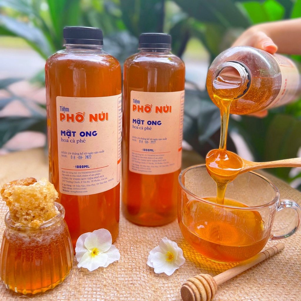 Mật Ong Hoa Cà Phê Gia Lai Nguyên Chất - Chai 1000ML 10 mat ong hoa ca phe 3