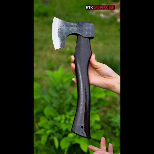 Rìu Đi Rừng 04 cán gỗ Hàng Chuẩn HTX Dao Phúc Sen 3 riu di rung 1