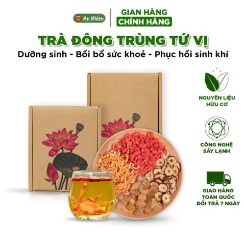 Trà Đông Trùng Hạ Thảo Long Nhãn Tứ Vị bồi bổ sức khỏe