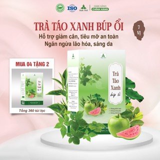 Trà Táo Xanh Búp Ổi 7 Vị - Giảm Cân, Tiêu Mỡ, Detox, Sáng Da 3 Trà Táo Xanh Búp Ổi 7 Vị - Giảm Cân, Tiêu Mỡ, Detox, Sáng Da - Ảnh 3