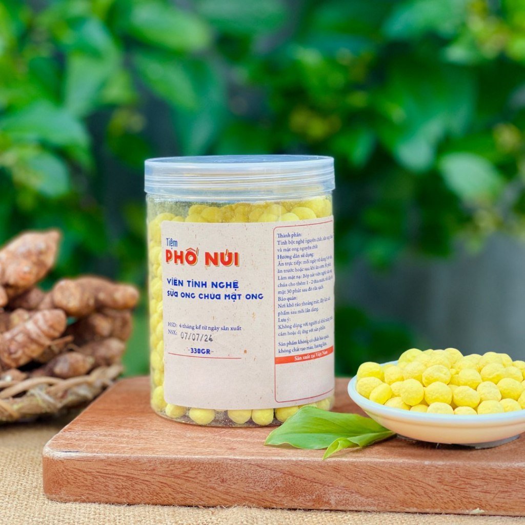 Viên Sữa Ong Chúa Tinh Nghệ Mật Ong - Hũ 330g 6 vien sua ong chua tinh nghe mat ong 7