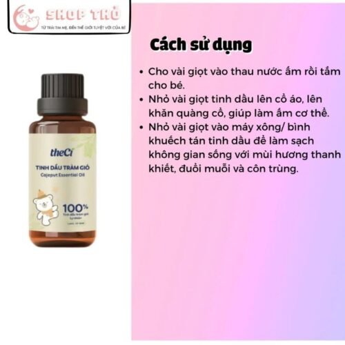 Tinh Dầu Tràm Nguyên Chất – Giữ Ấm, Kháng Khuẩn, An Toàn 6 Tinh dầu tràm